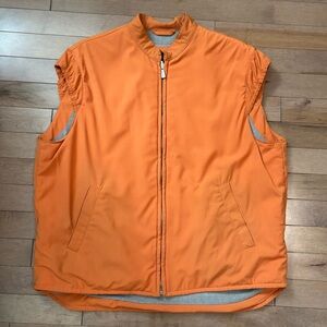Loro Piana Orange Wool Vest Size 48, Small